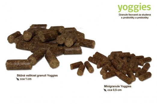 15kg, MINIGRANULE Yoggies Active, kachna a zvěřina, granule lisované za studena
